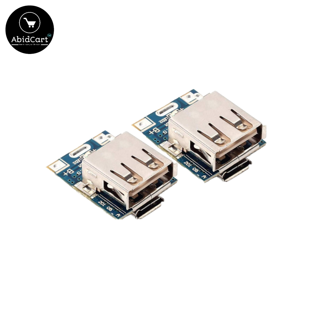 2-in-1 Power Bank Circuit Charging Module - 5V Lithium Battery Charger & Step-Up Boost Board for DIY (Micro USB Li-Po/Li-ion 18650). - Abid Cart