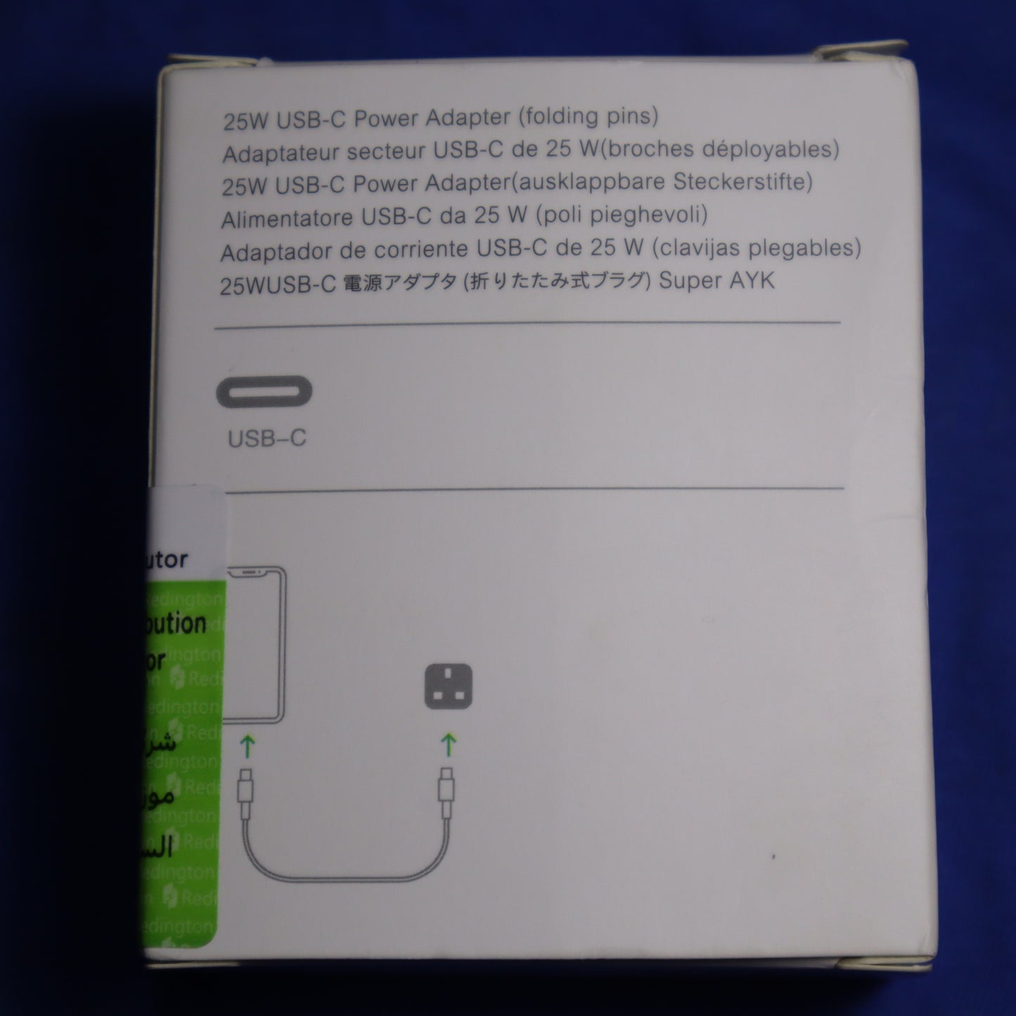 25W USB-C Power Adapter for iPhone X to 15 Pro Max - Fast Charging with 12-Month Warranty (3 Pin).