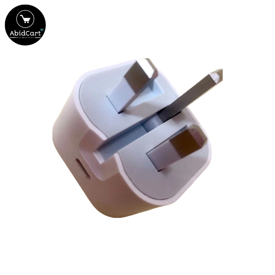 25W USB-C Power Adapter for iPhone X to 15 Pro Max - Fast Charging with 12-Month Warranty (3 Pin).