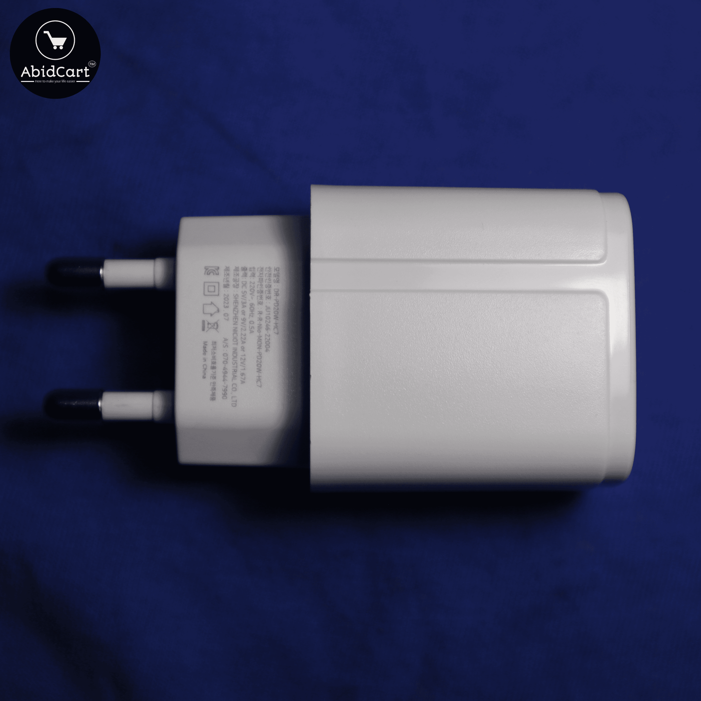 DRION PD20W C-Type Fast Travel Charger - Compact & Powerful 1-Port USB-C Charging Adapter for Quick Device Charging.