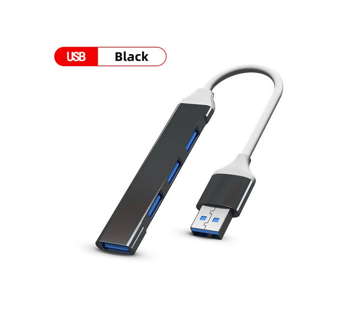 High-Speed 4 Port USB 3.0 Hub Splitter - 5Gbps for PC/Laptop Accessories. - Abid Cart