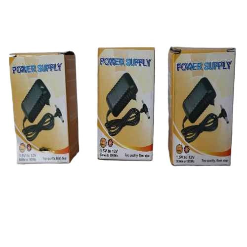 Universal Adjustable Power Adapter Charger (1.5V to 12V) with Dual Jacks for LED Strip Lights, Water Pumps, CCTV Cameras & More. - Abid Cart