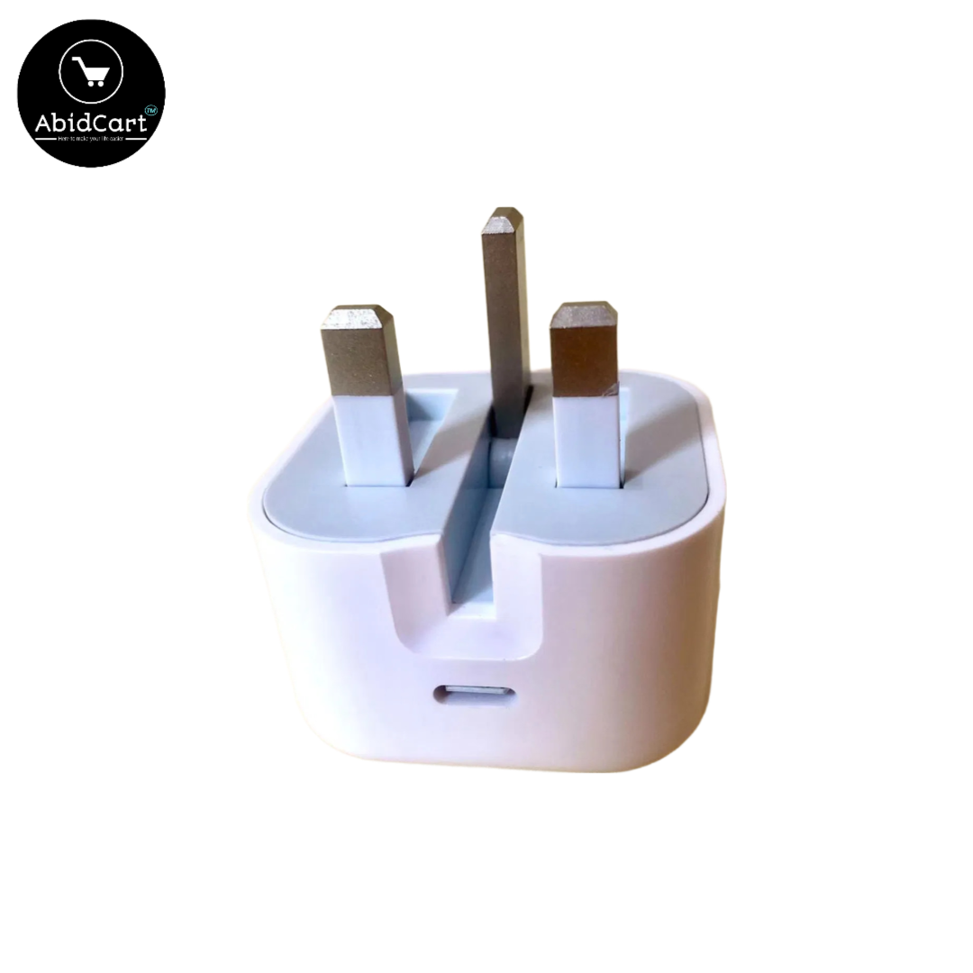 25W USB-C Power Adapter for iPhone X to 15 Pro Max - Fast Charging with 12-Month Warranty (3 Pin).