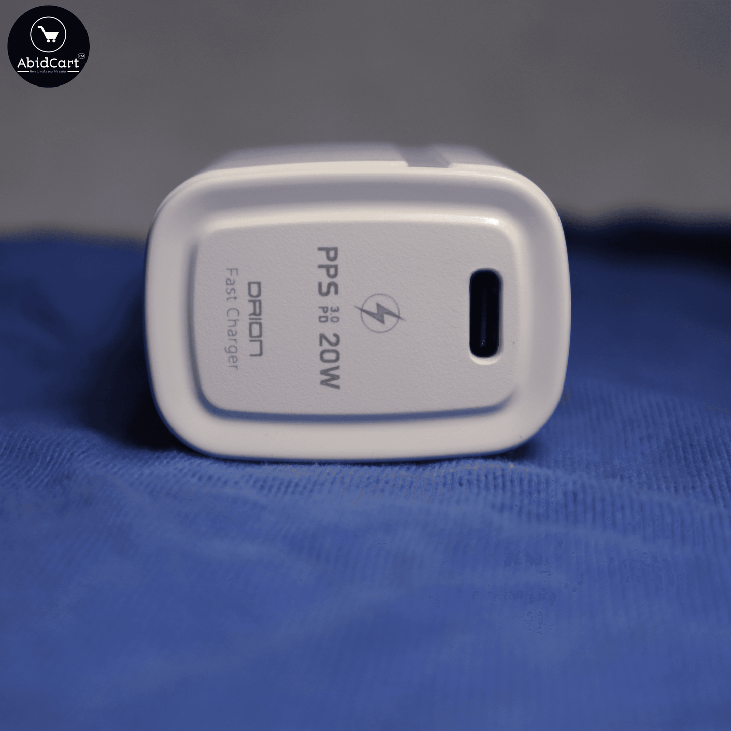 DRION PD20W C-Type Fast Travel Charger - Compact & Powerful 1-Port USB-C Charging Adapter for Quick Device Charging.