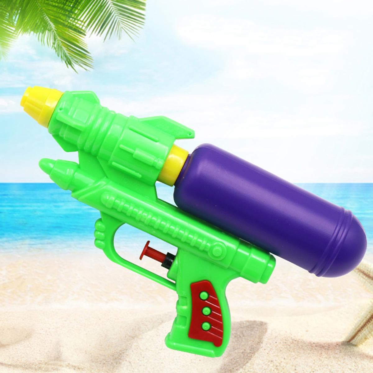 Kids Green Water Squirt Toy - Outdoor Beach & Party Water Fighting Play.