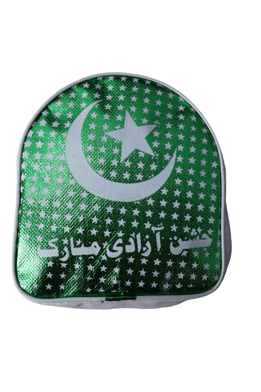 Stylish Lightweight Pakistan Flag Print Shoulder Pouch Backpack for Women.