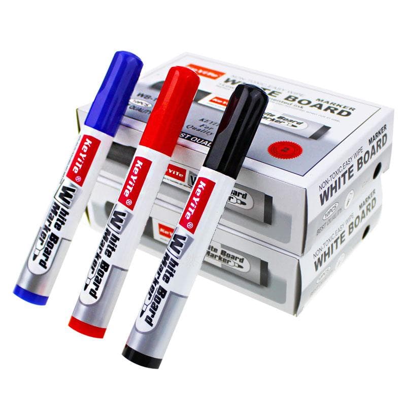 Premium Keyite White Board Marker Black Colour : Ideal for Office, School, University, and Kids' Learning - Easy Refill.