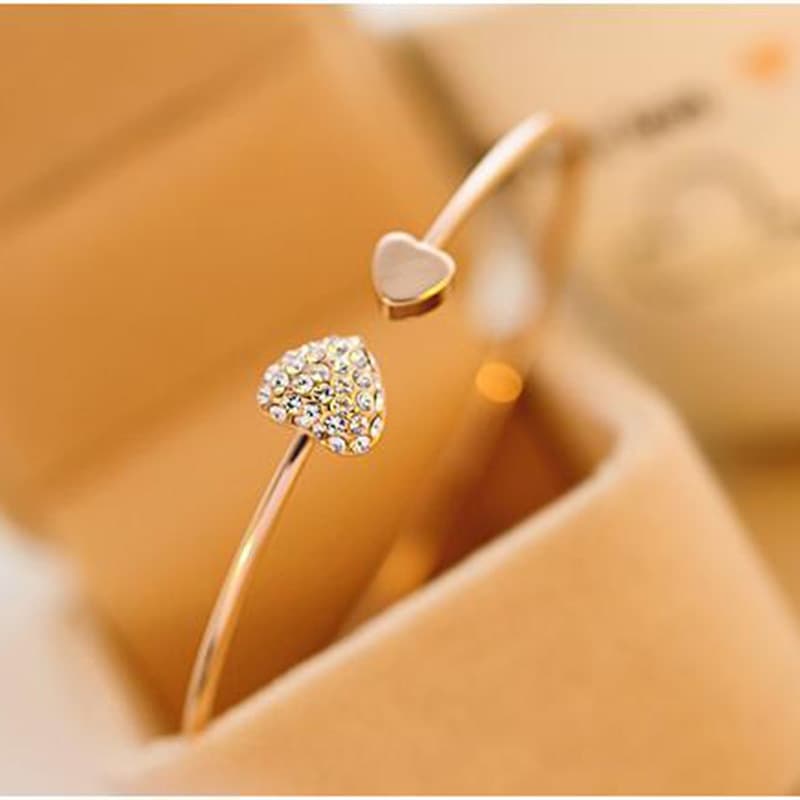 Steel Fun Jewelry Women Luxury Lucky for Female Bracelet  Bridal Wedding Engagement Fine Gift.