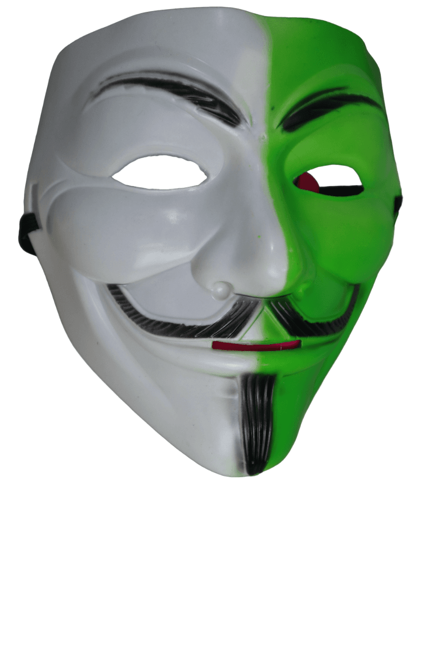 Stylish Pakistan Flag Face Mask - Durable Plastic Design.