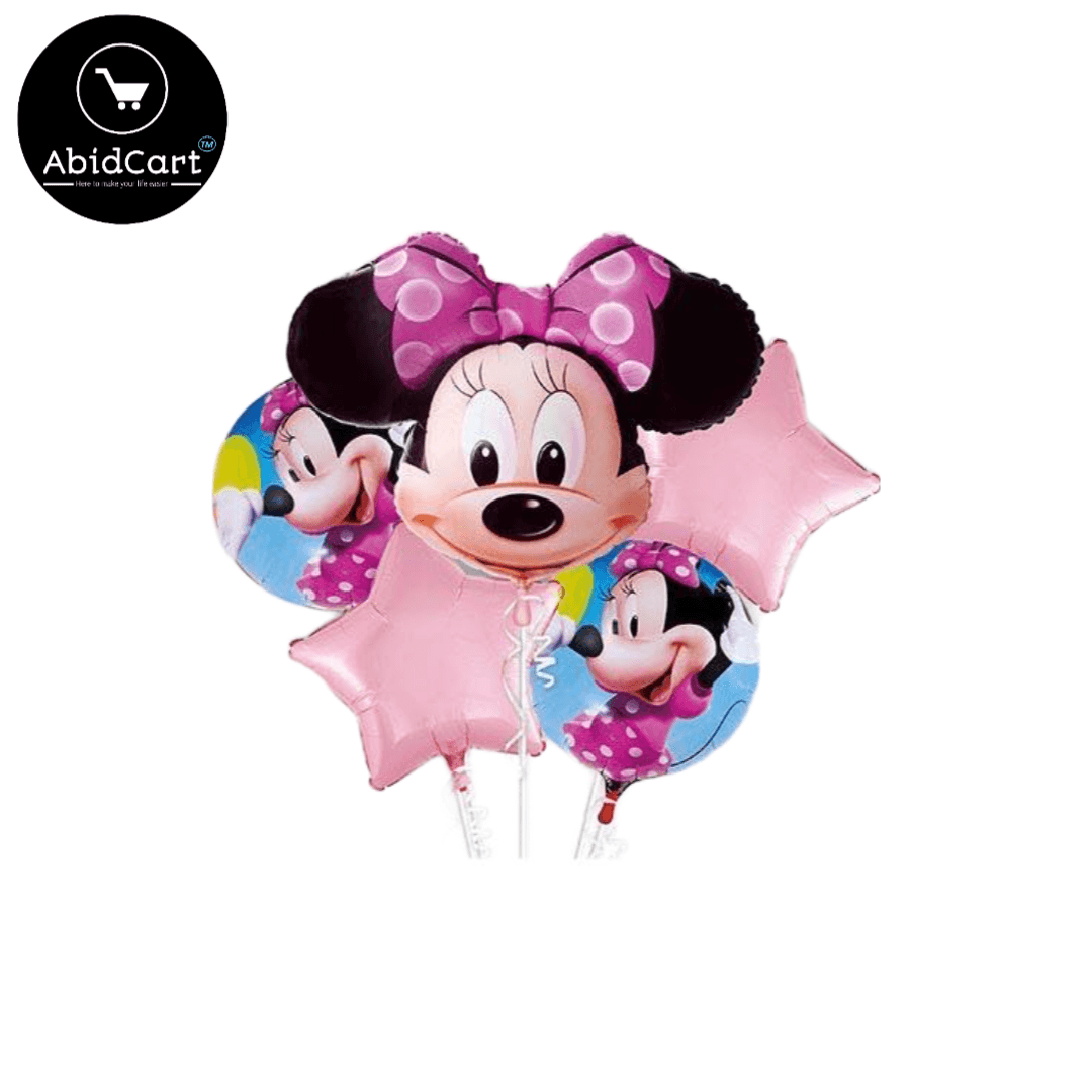 Mickey Mouse Foil Balloons for Birthday Party & Event Decorations â Cartoon Theme HBD Props, Kids Indoor/Outdoor Supplies for Girls & Boys.