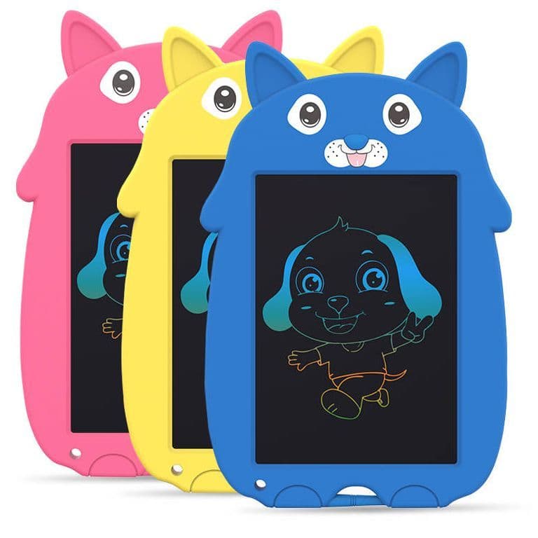 Colorful LCD Drawing Tablet - Cartoon & Fish Style for Kids & Adults | Erasable E-writer Digital Memo Pad.