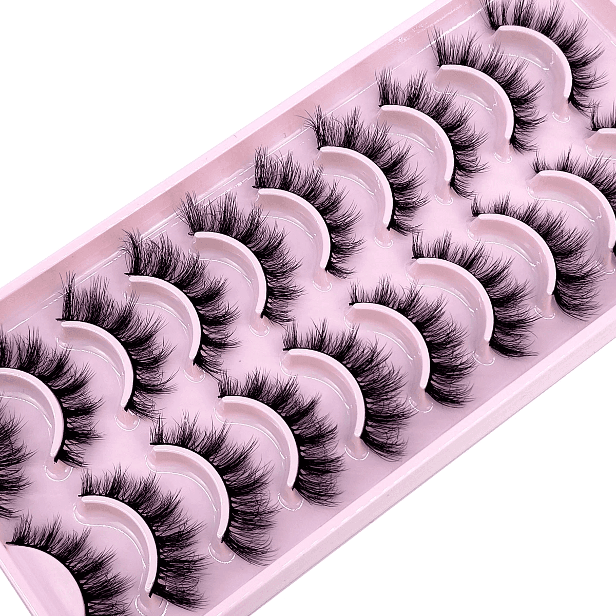 New 10 Pairs Eyelashes Makeup Soft Fluffy 3D Mink False Eyelashes Thick HandMade Volume Mink Lashes Faux Cils Natural Fake Lashes.