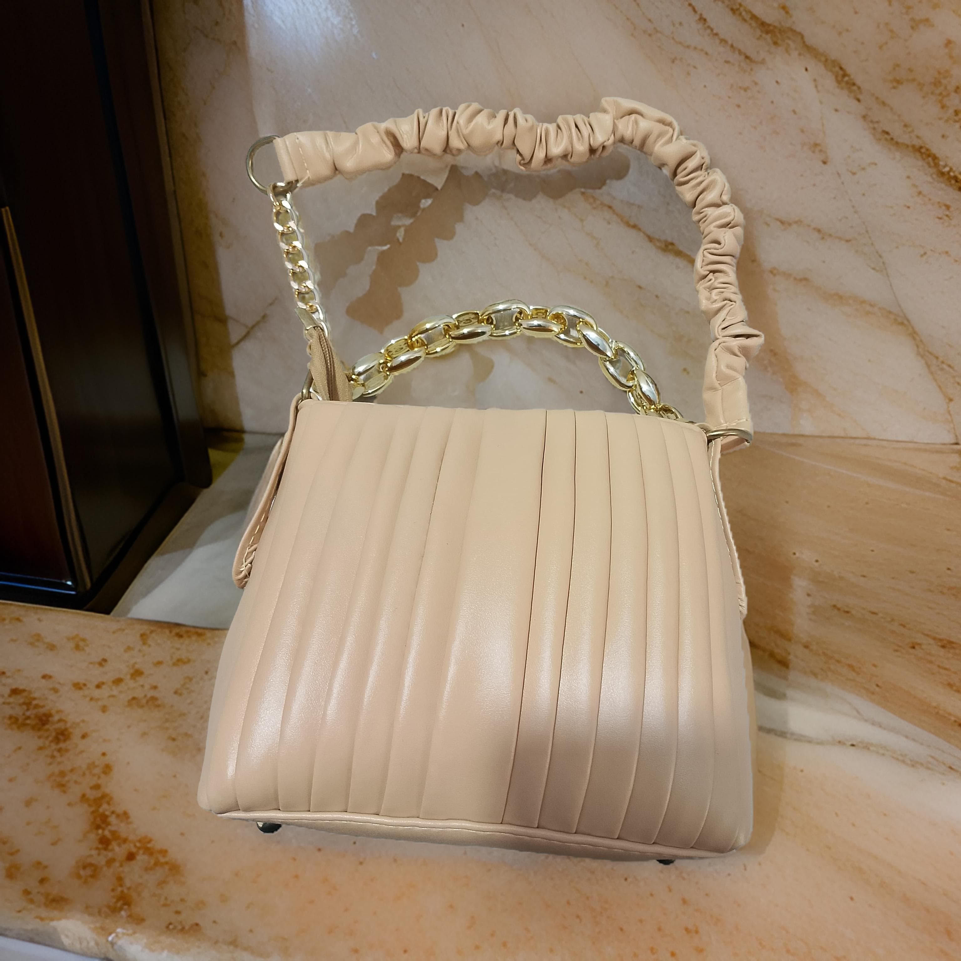 Handbag Purse for Women, Ladies, Girls | Curtain Style Handbag | Leather Handbag | Crossbody & Shoulder bag for gift | Purse for girls.