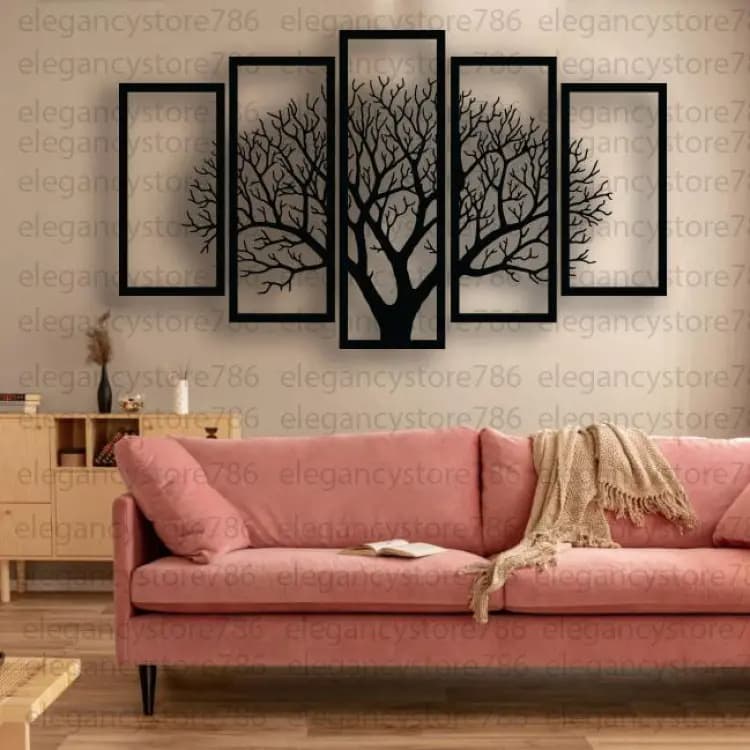 Handcrafted Wooden Tree Wall Art - Unique Room & Home Decoration | Elegant Wall Art Designs for Stylish Interiors.