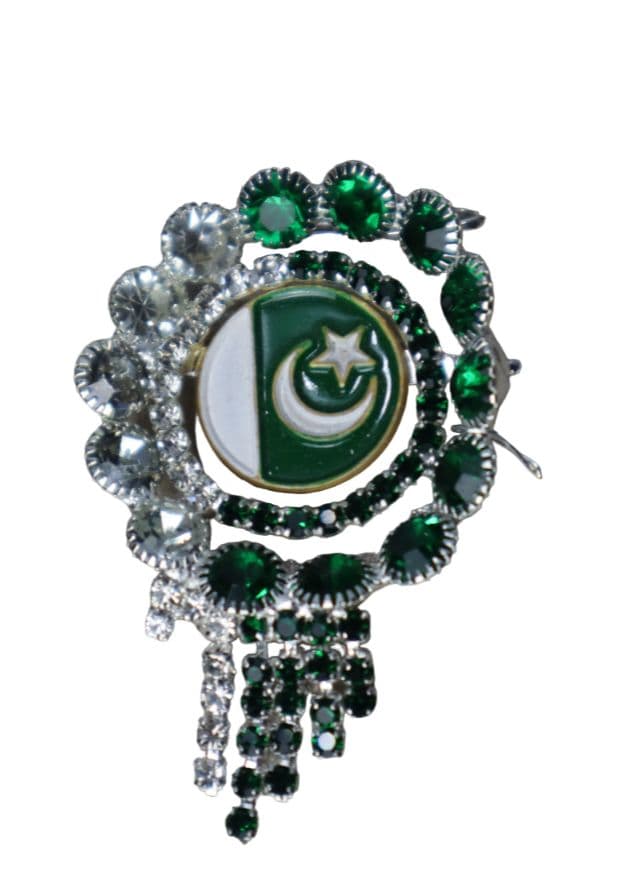 Premium Quality Pakistan Flag Badge for Shirts - Independence Day Jashan E Azadi 14 August Celebration.