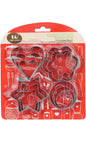 Premium Silver Stainless Steel Cookie Cutter Set - Durable, Rust-Proof Shapes for Baking, Holiday, and Party Treats. - Abid Cart