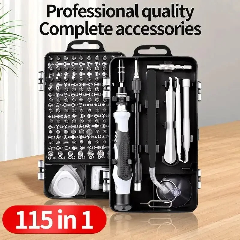 115-in-1 Precision Screwdriver Set – Magnetic Professional Repair Tool Kit for Electronics, Phones, Laptops & More. - Abid Cart