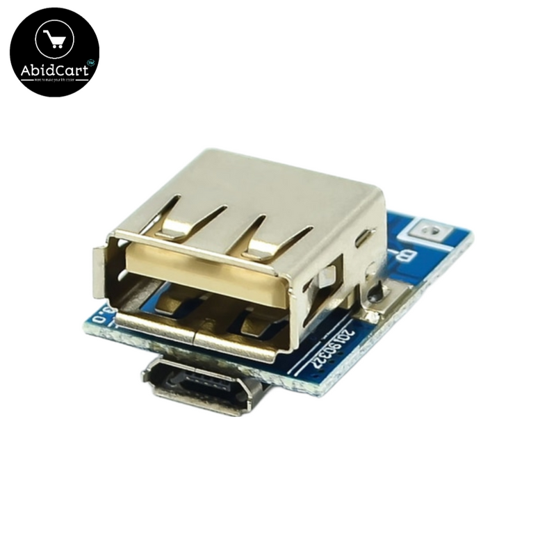 2-in-1 Power Bank Circuit Charging Module - 5V Lithium Battery Charger & Step-Up Boost Board for DIY (Micro USB Li-Po/Li-ion 18650). - Abid Cart