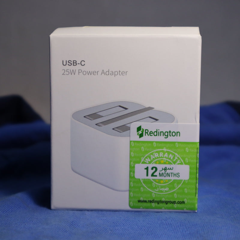 25W USB-C Power Adapter for iPhone X to 15 Pro Max - Fast Charging with 12-Month Warranty (3 Pin). - Abid Cart
