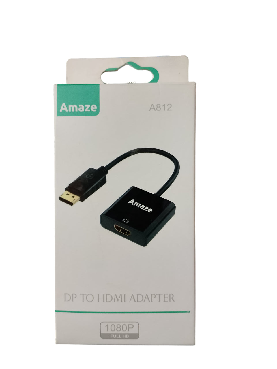 AMAZE A812 DP to HDMI Adapter – High-Speed DisplayPort to HDMI Converter for 1080P Full HD Resolution. - Abid Cart