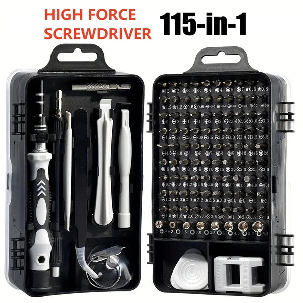 115-in-1 Precision Screwdriver Set – Magnetic Professional Repair Tool Kit for Electronics, Phones, Laptops & More. - Abid Cart
