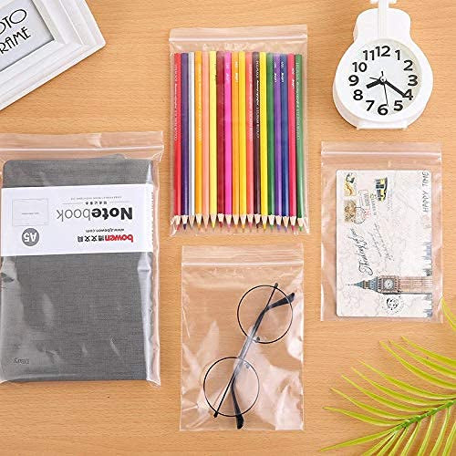 50 Pcs Resealable Vacuum Airtight Zip Lock Bags – Freezer, Clothes, Jewellery, Kitchen Storage, Durable Plastic Poly Bags, Reusable Zipper Bags. - Abid Cart