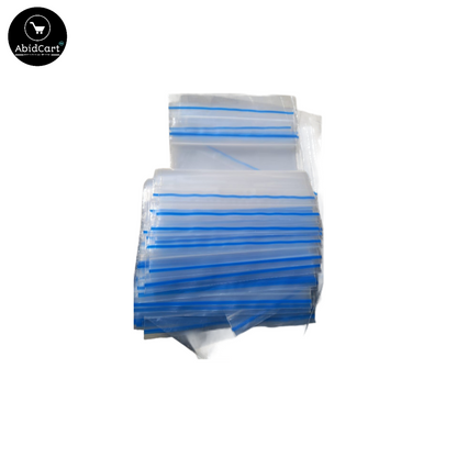 50 Pcs Resealable Vacuum Airtight Zip Lock Bags – Freezer, Clothes, Jewellery, Kitchen Storage, Durable Plastic Poly Bags, Reusable Zipper Bags. - Abid Cart