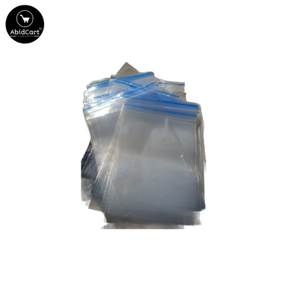 50 Pcs Resealable Vacuum Airtight Zip Lock Bags – Freezer, Clothes, Jewellery, Kitchen Storage, Durable Plastic Poly Bags, Reusable Zipper Bags. - Abid Cart