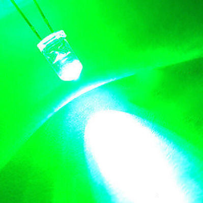 50pcs 5mm LED Crystal Clear Light Emitting Diodes - Bright Indicator Bulbs for Electronic Circuits, RoHS Compliant. - Abid Cart