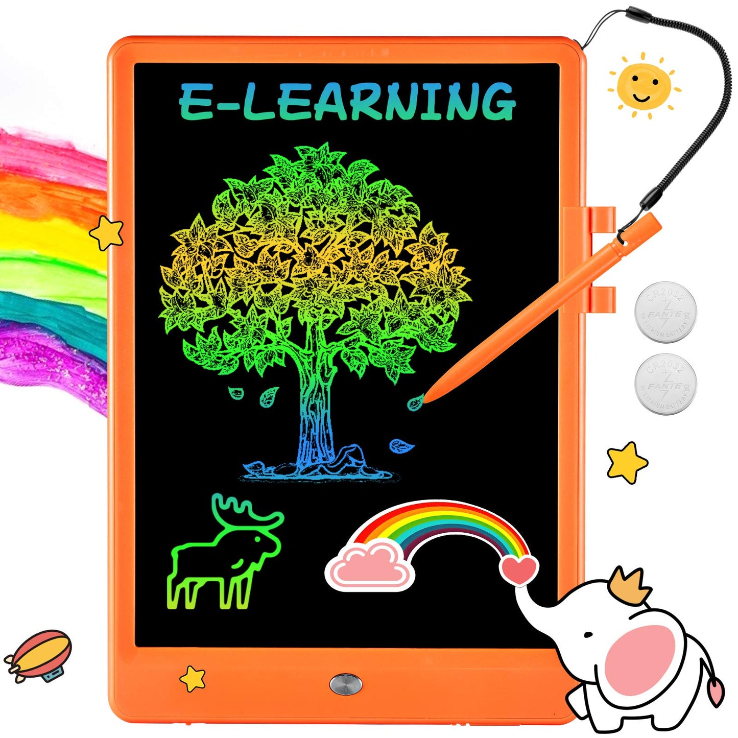 8.5 Inch Multicolor LCD Writing Tablet: Affordable Kids' Educational Toy & Daily Memo Pad. - Abid Cart