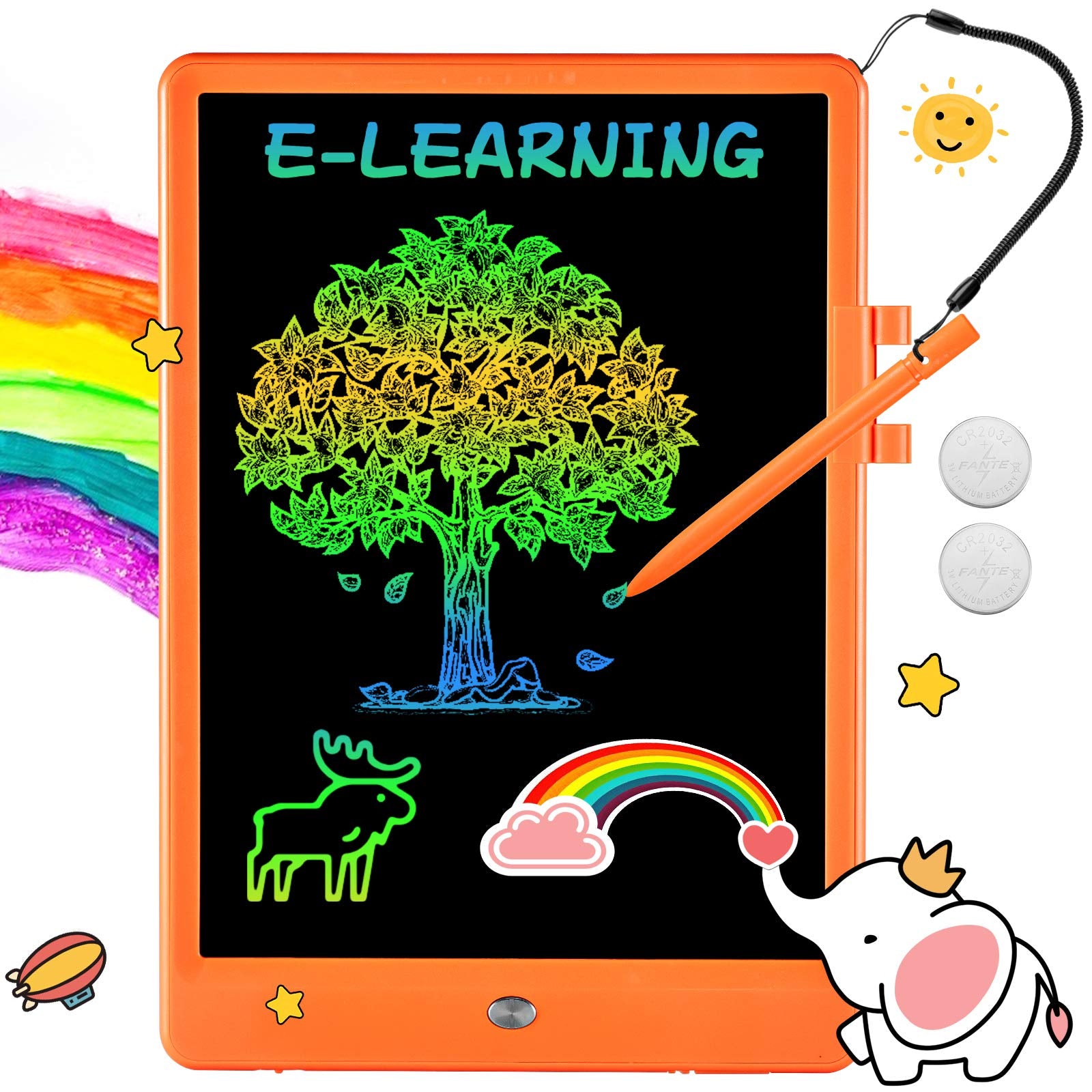 8.5 Inch Multicolor LCD Writing Tablet: Affordable Kids' Educational Toy & Daily Memo Pad. - Abid Cart