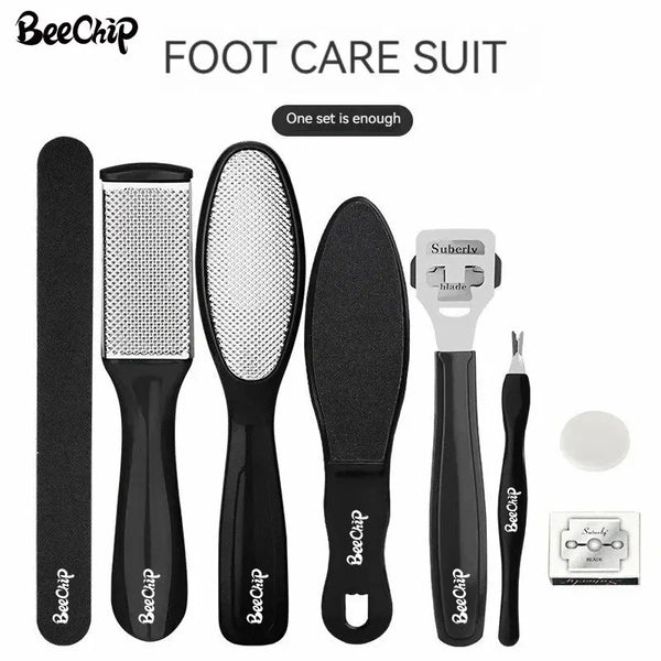 8 PCS Foot Grinder To Remove Dead Skin Calluses Household Pedicure Foot Shaving Foot Sanding Sanding Board Pedicure Tool Set. - Abid Cart