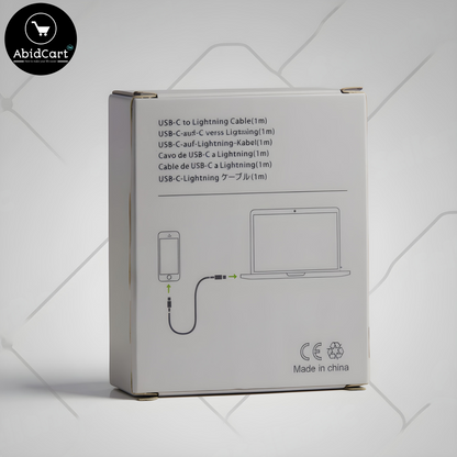 Apple iPhone Charging Cable 1 Meter USB-C to Lightning for Fast Charging and Data Sync. - Abid Cart