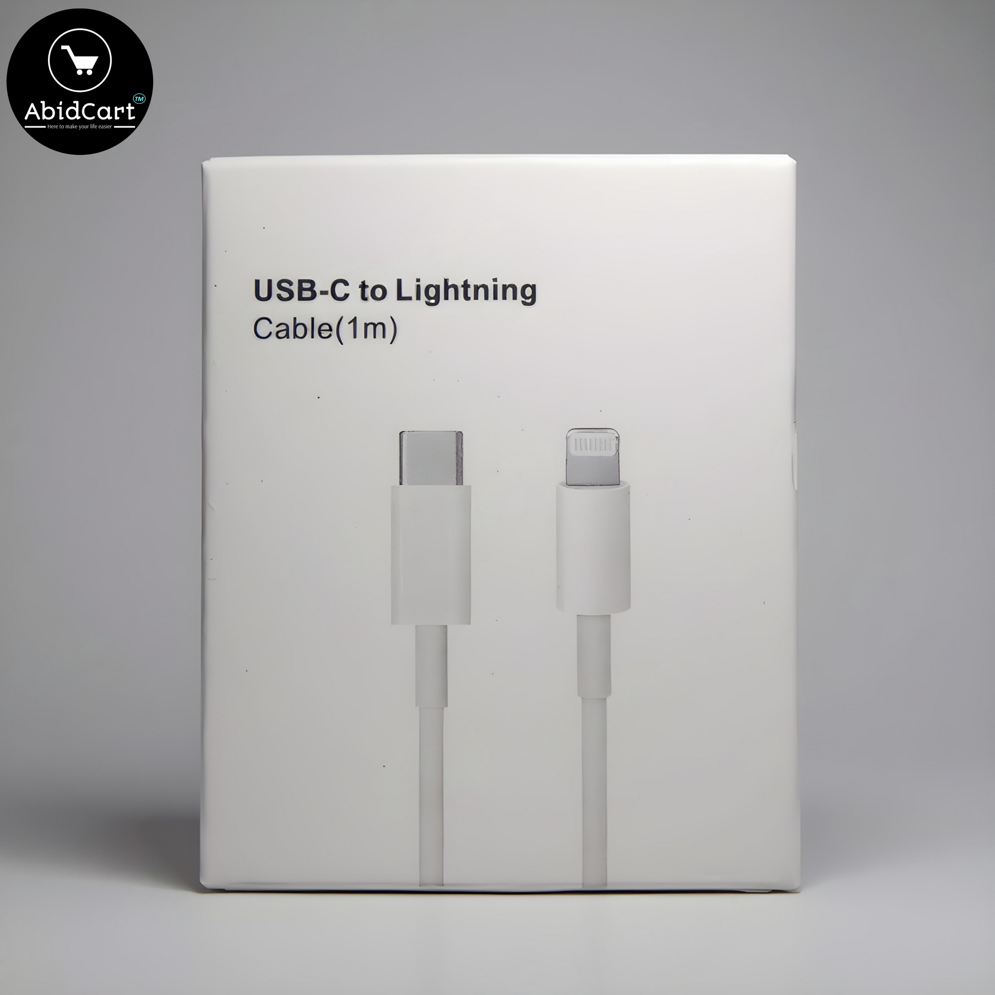 Apple iPhone Charging Cable 1 Meter USB-C to Lightning for Fast Charging and Data Sync. - Abid Cart