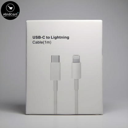 Apple iPhone Charging Cable 1 Meter USB-C to Lightning for Fast Charging and Data Sync. - Abid Cart
