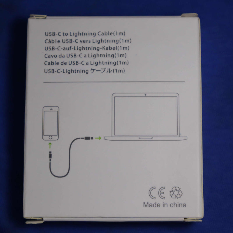 Apple iPhone Charging Cable 1 Meter USB-C to Lightning for Fast Charging and Data Sync. - Abid Cart