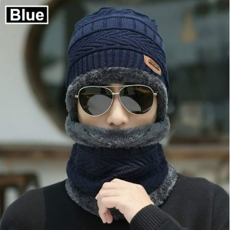 Beanie Cap & Wool Winter Hat with Neck Warmer for Men & Women | Unisex Warm Knit Cap for Cold Weather. - Abid Cart