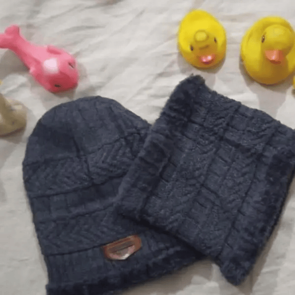 Beanie Cap & Wool Winter Hat with Neck Warmer for Men & Women | Unisex Warm Knit Cap for Cold Weather. - Abid Cart