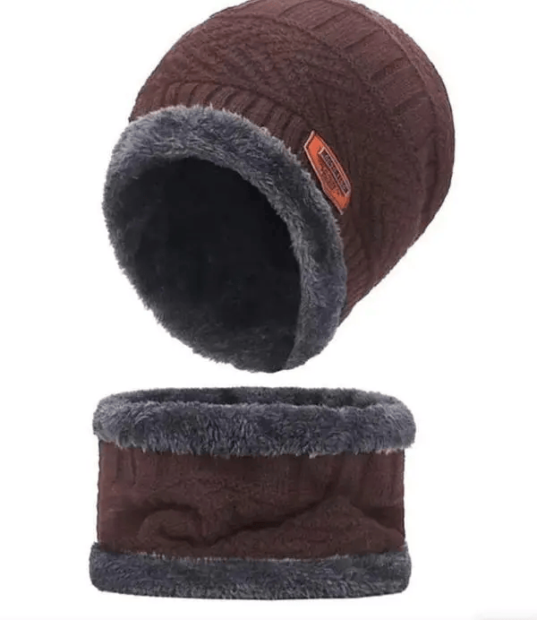 Beanie Cap & Wool Winter Hat with Neck Warmer for Men & Women | Unisex Warm Knit Cap for Cold Weather. - Abid Cart