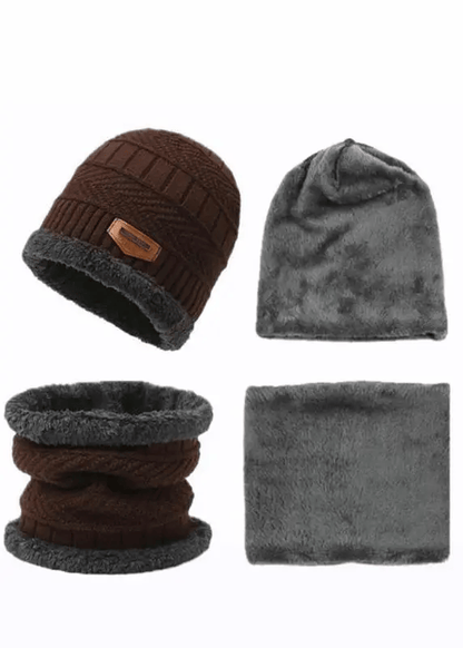Beanie Cap & Wool Winter Hat with Neck Warmer for Men & Women | Unisex Warm Knit Cap for Cold Weather. - Abid Cart