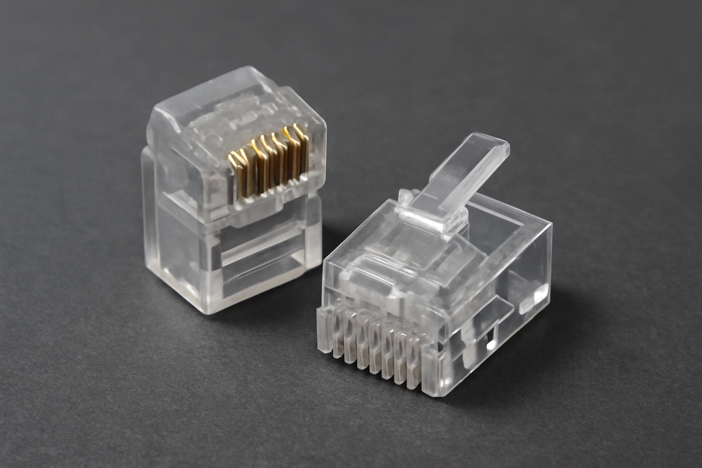 50PCS RJ11 6P6C Telephone Internet Modular Plug Jack Connector - Gold-Plated 6U Crystal Heads for Enhanced Signal Quality. - Abid Cart