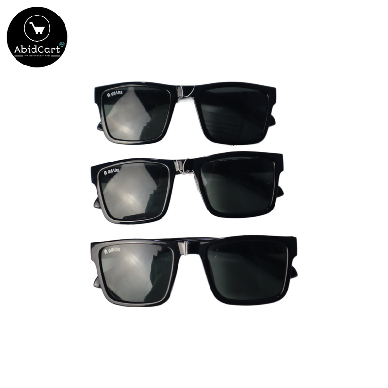 Classic Square Frame Sunglasses for Men & Women - UV Protection. - Abid Cart