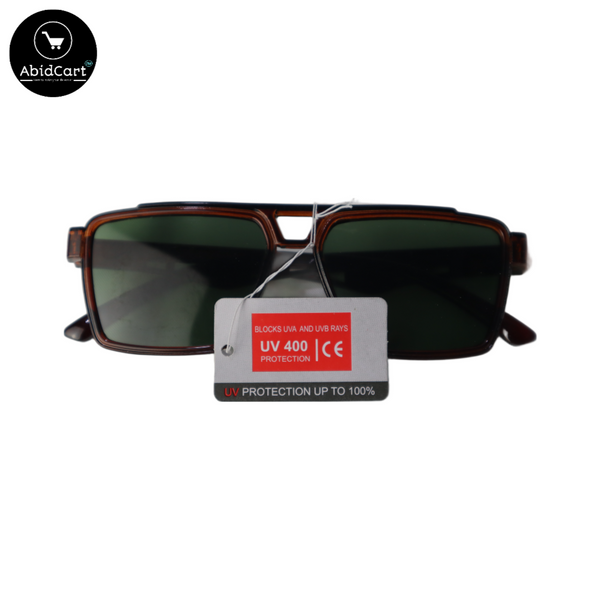 Classic Unisex Rectangular Sunglasses with 100% UV400 Protection. - Abid Cart