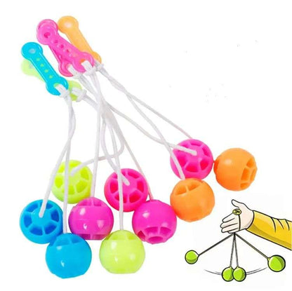 Click Clack Swinging Lato Lato Balls – Tick Tack Cracker Ball Toy, Swing Up Ball on String for Kids – Fun, Noisy Taka Tak Balls for Endless Entertainment. (Small Size) - Abid Cart