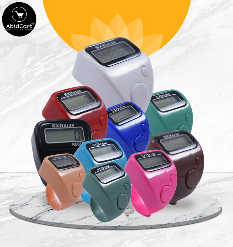 Digital Finger Tally Counter with LED Display – Electronic Tasbeeh Ring for Easy Counting, Praise, and Forgiveness. - Abid Cart