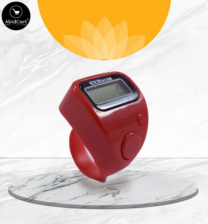 Digital Finger Tally Counter with LED Display – Electronic Tasbeeh Ring for Easy Counting, Praise, and Forgiveness. - Abid Cart