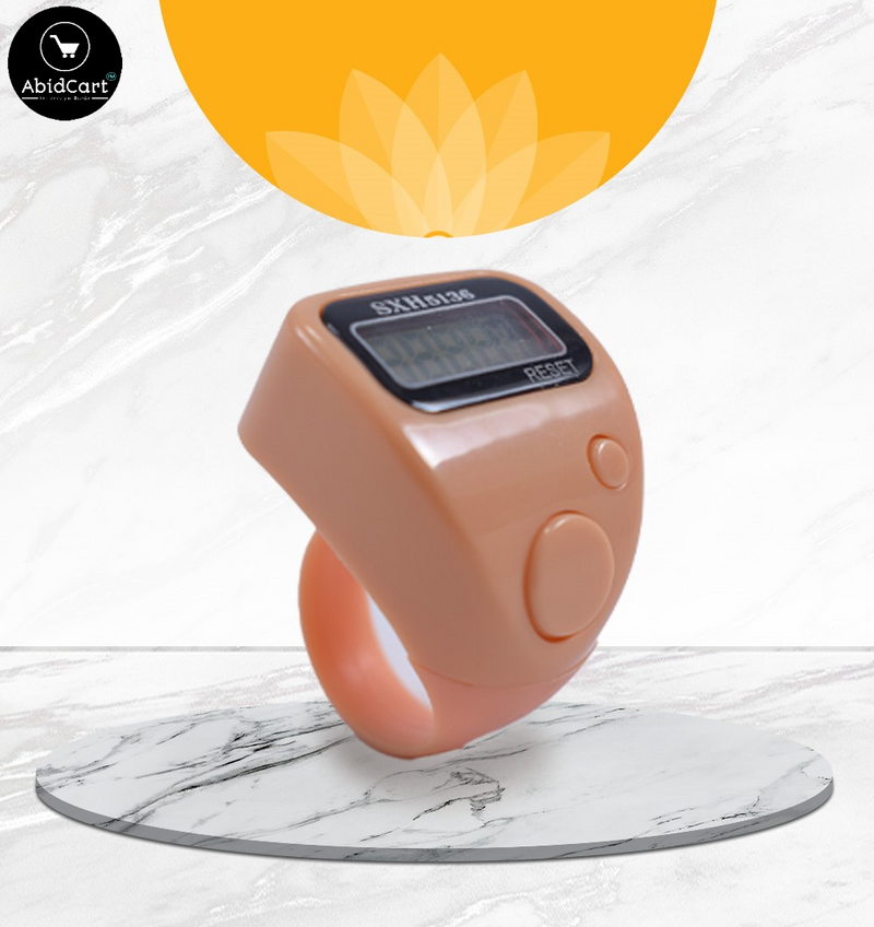 Digital Finger Tally Counter with LED Display – Electronic Tasbeeh Ring for Easy Counting, Praise, and Forgiveness. - Abid Cart