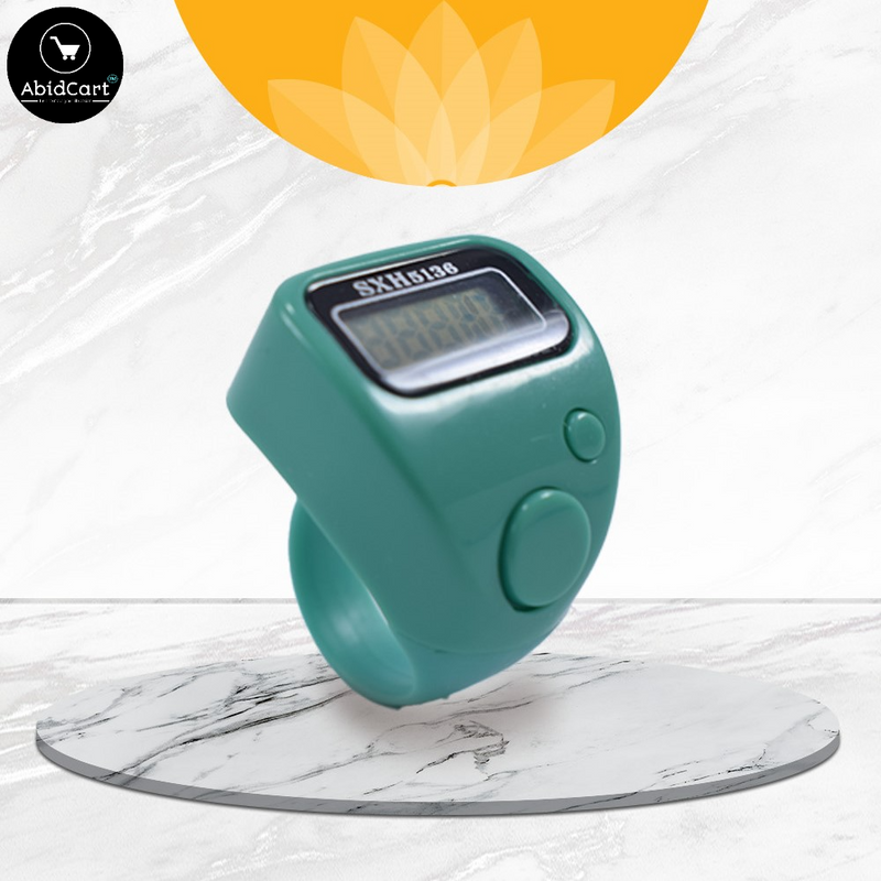 Digital Finger Tally Counter with LED Display – Electronic Tasbeeh Ring for Easy Counting, Praise, and Forgiveness. - Abid Cart