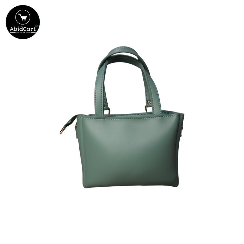 Elegant Green Faux Leather Handbag with Bow Design Women’s Fashion Purse Trendy Shoulder Bag. - Abid Cart