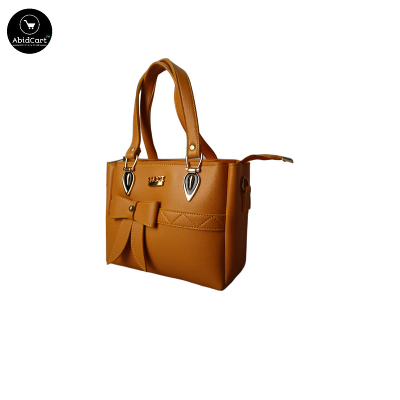 Elegant Green Faux Leather Handbag with Bow Design Women’s Fashion Purse Trendy Shoulder Bag. - Abid Cart